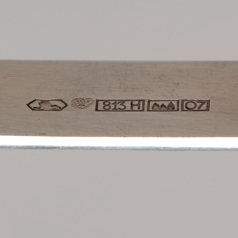 ISHINK, glas samt med silverhänkel, Kaj Franck, Notsjö / Kultakeskus Tavastehus 1967.