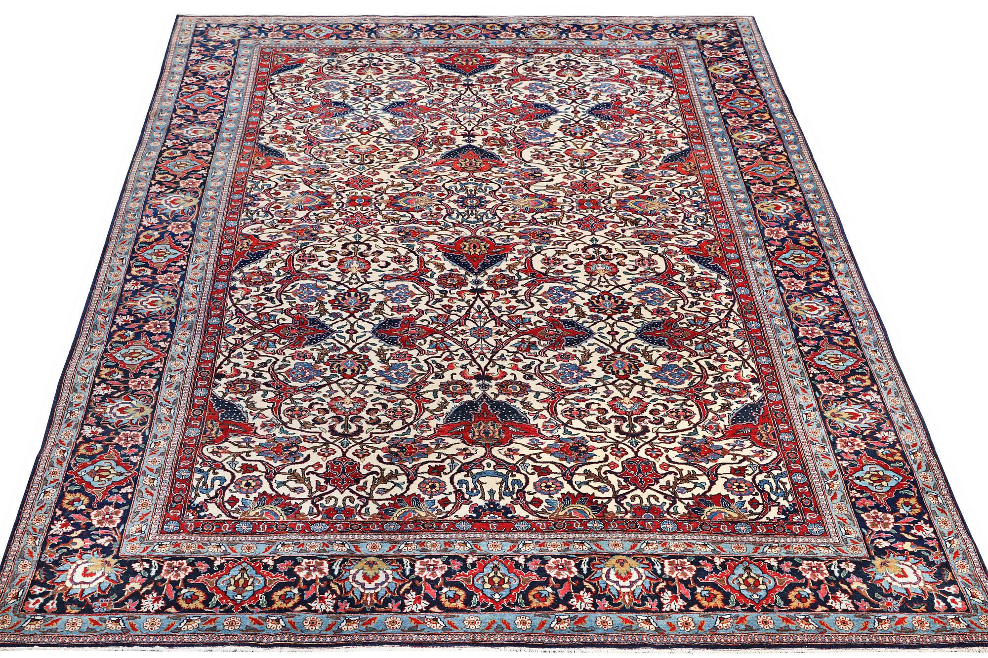 A semi.antique Kashan, c. 319 x 212 cm.