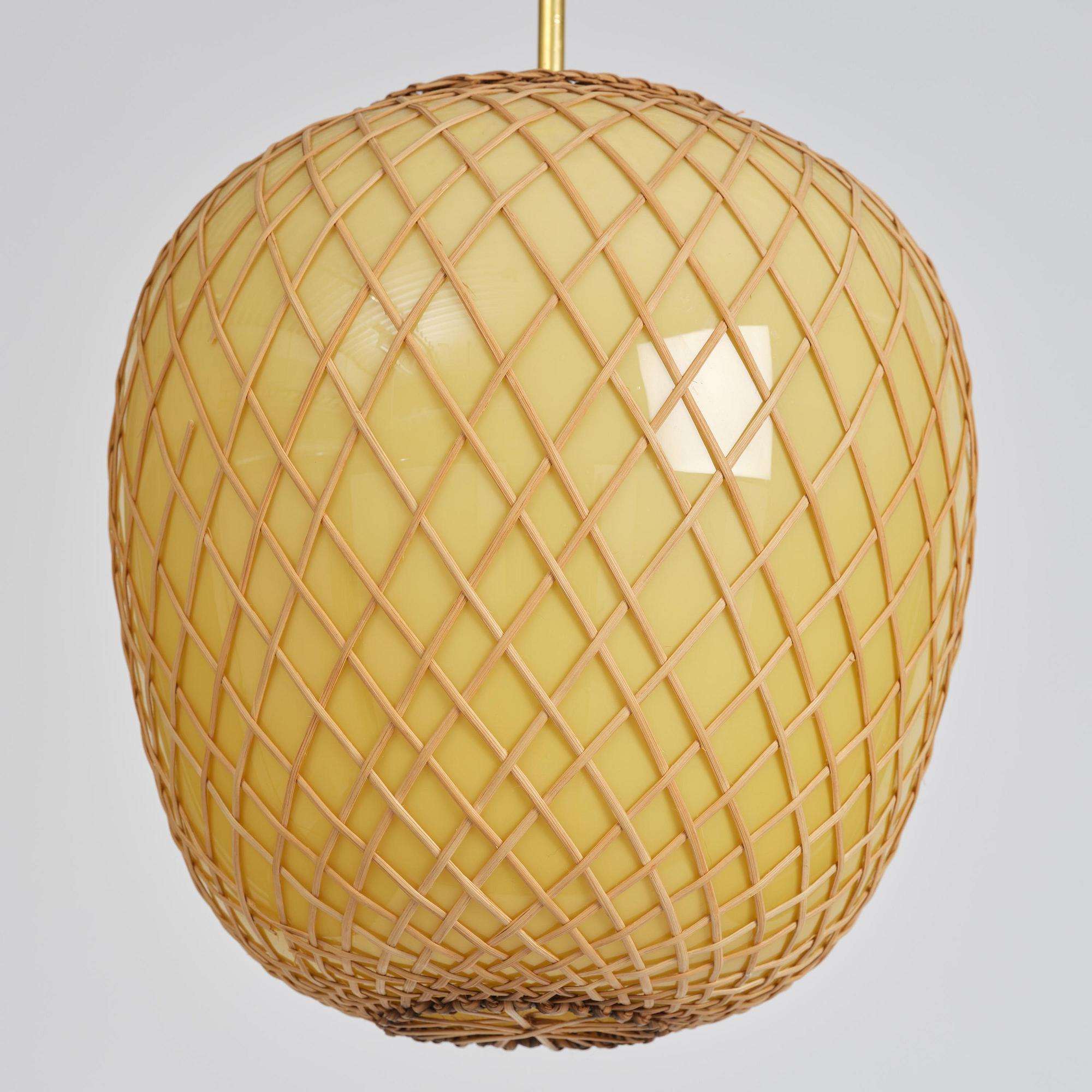 Swedish Modern, a pair of ceiling lamps, 1940s.