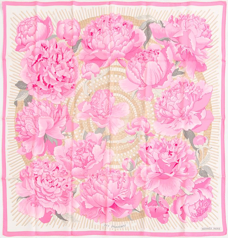 Hermès, scarf, "Pivoines".