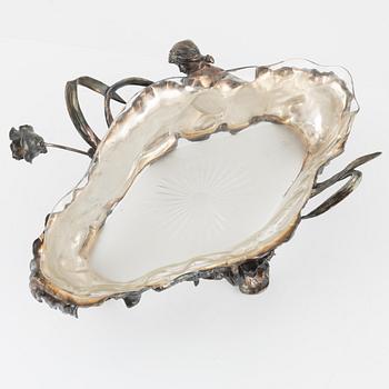 An Art Nouveau silver plate jardinière, WMFB (Würtembergische Metallwarenfabrik), early 20th Century.