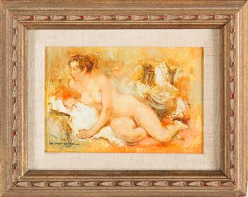 MARYSE DUCAIRE-ROQUE, "Nu", oil on canvas, signed.