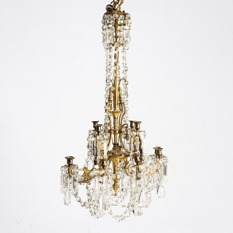 Ljuskrona, oscariansk, 1800-talets slut.