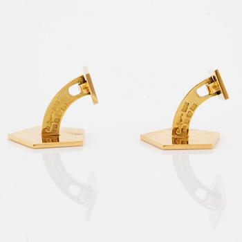 Wiwen Nilsson, a pair of 18K gold cufflinks, Lund, Sweden 1960.