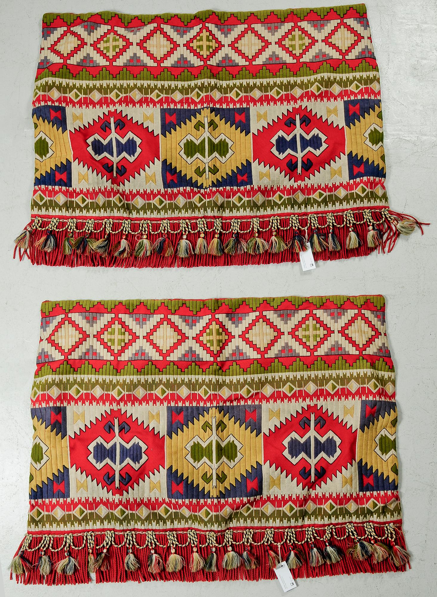 GARDINKAPPOR, 1 par, tidigt 1900-tal.