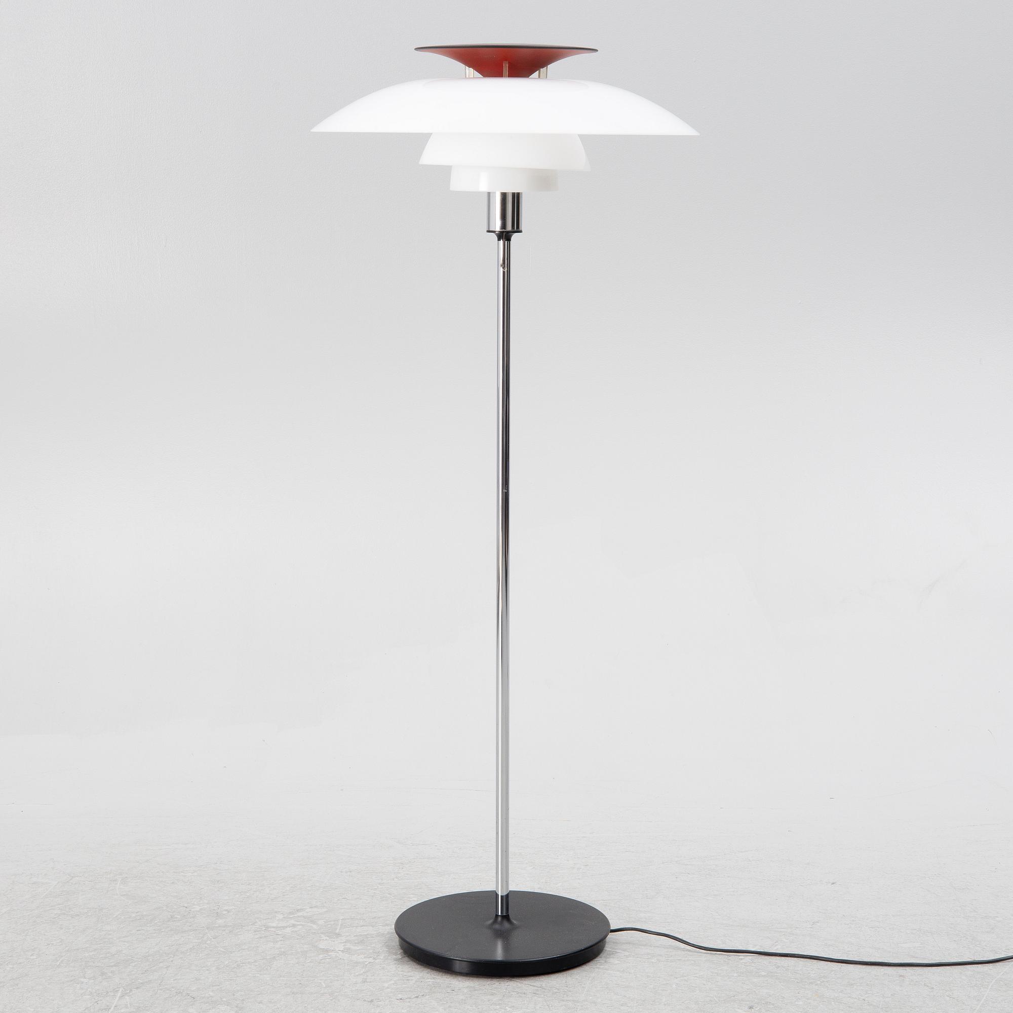 Poul Henningsen, a 'PH 80' floor lamp, Louis Poulsen, Denmark.