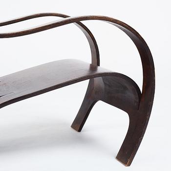 Gerald Summers, an easy chair, probably executed on license in Sweden for Makers of Simple Furniture, 1930-40's.