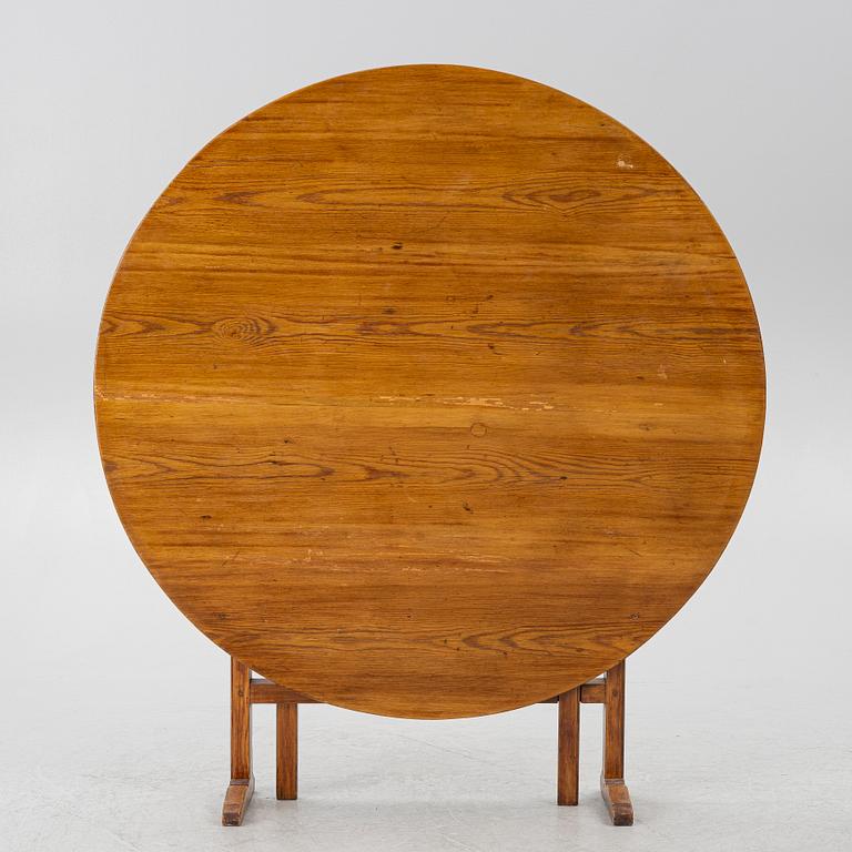 A tilt top table, possibly France, end of the 19th century.