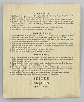 SPEL, 2 st, trä, Preben Paarup och Skjøde Skjern, Danmark, 1900-talets andra hälft.