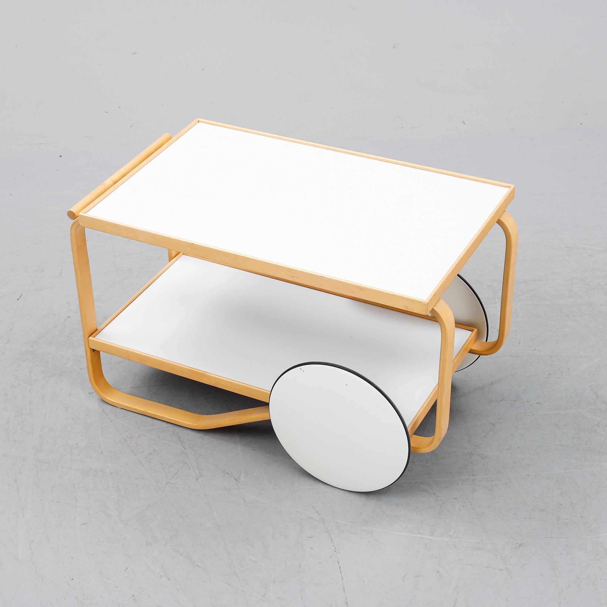 Alvar Aalto, a birch drinks trolley model 901, Artek, Finland.