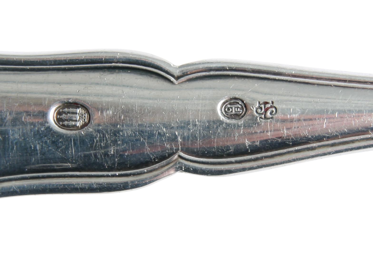 PARTI BESTICK, 8 delar. Silver, Danmark mm.