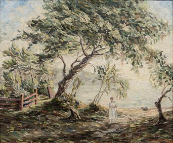 ILMARI VUORI, öljy kankaalle, signeerattu ja päivätty 1920.