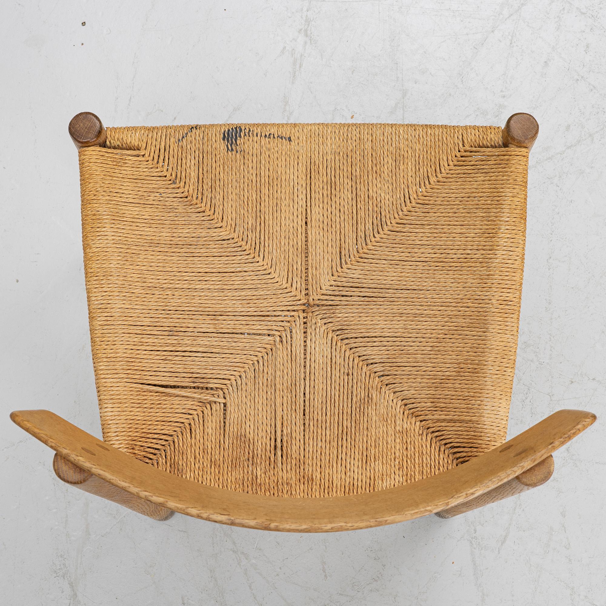 Børge Mogensen, Stolar 4 st, modell J39. Fredericia möbelfabrik, Danmark.