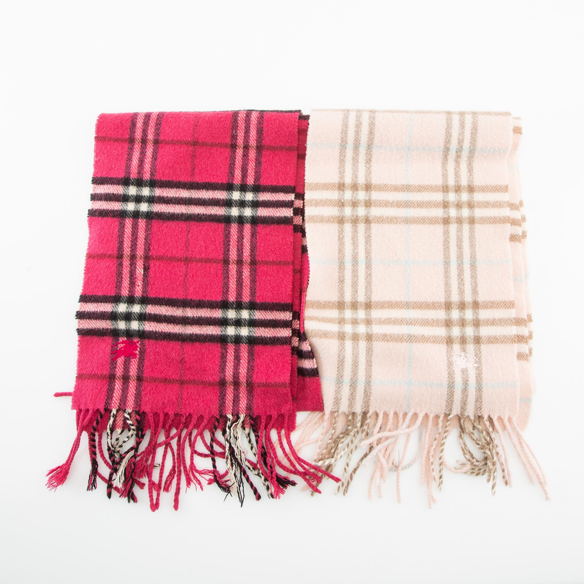 Burberry, scarves, 3 pcs.