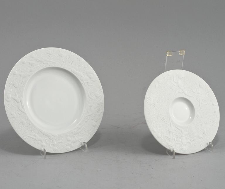 SERVISDELAR, 24 delar, porslin, "Die Zauberflöte", Björn Wiinblad, Rosenthal, 1900-tal.