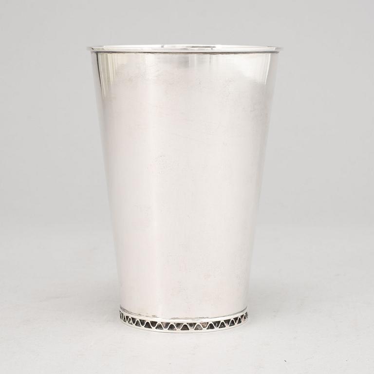 A Swedish silver beaker, mark of Eric Råström, CG Råström, Stockholm 1956.