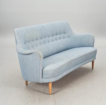 SOFFA OCH FÅTÖLJ, "Samsas" brickmärkt Carl Malmsten.