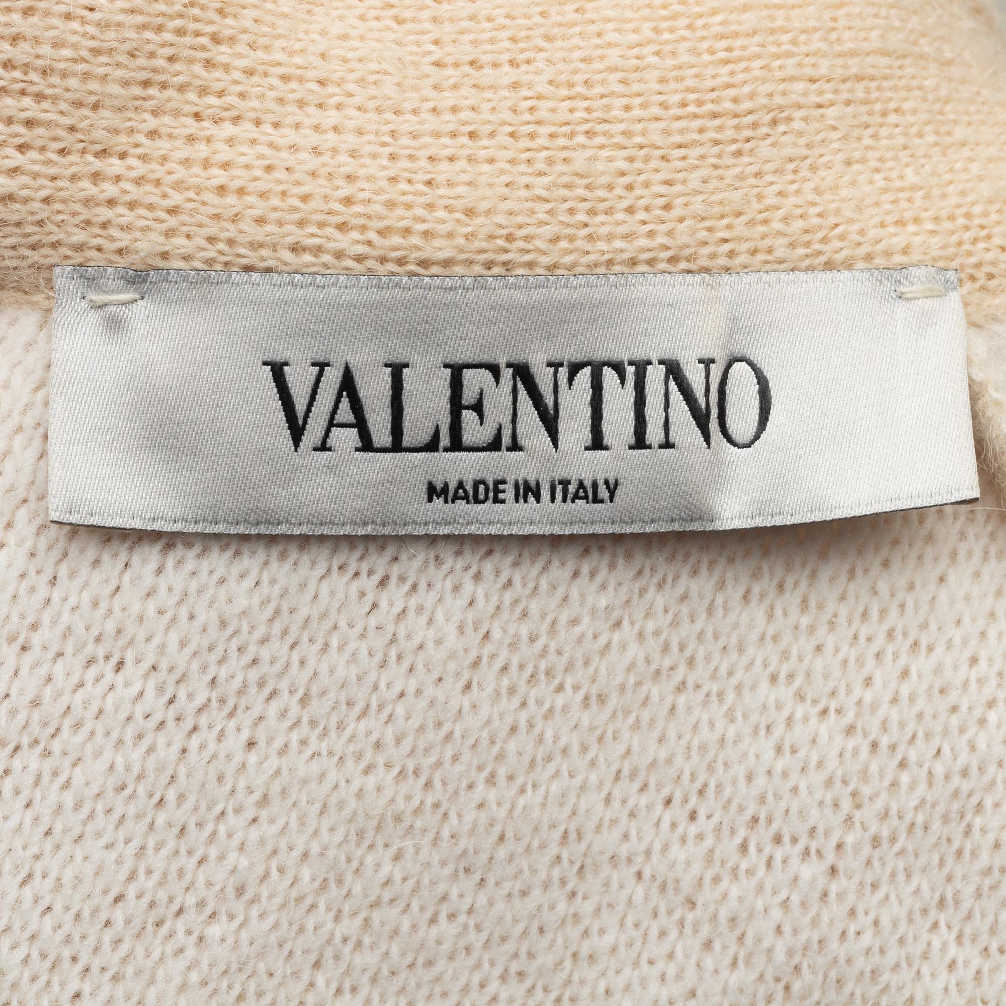 Valentino, a woolmix and lace dress, size S.