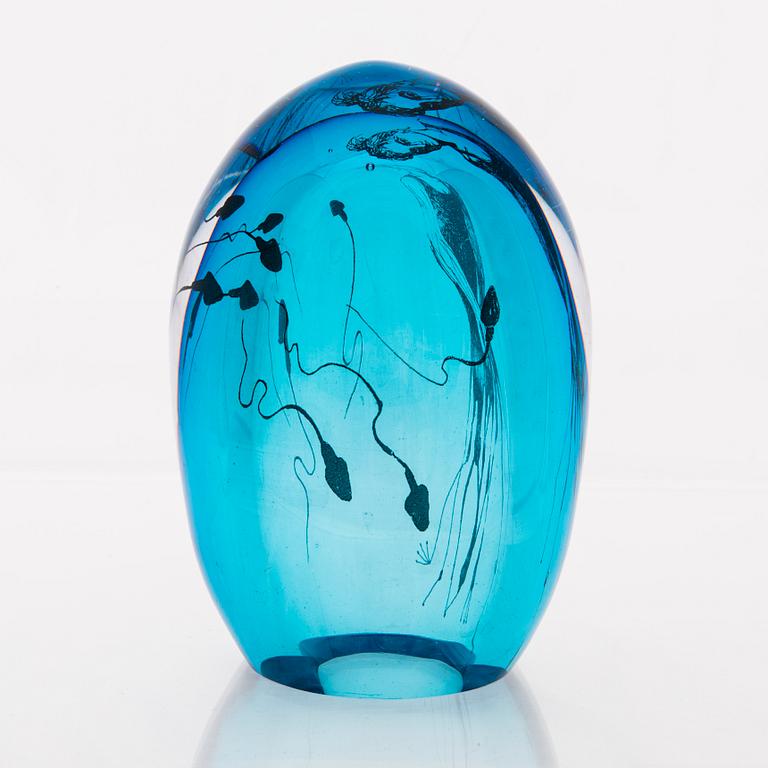 ELLA VARVIO, A glass sculpture, signed Ella Varvio 2016.