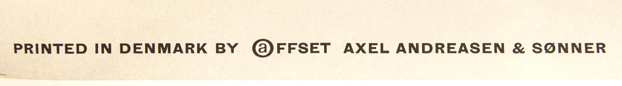 Otto Nielsen, affisch 'Scandinavia by SAS Scandinavian Airlines System', omkring 1958.