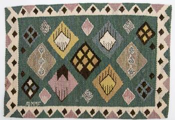 Märta Måås-Fjetterström, vävnad, "Knoppen", gobelängteknik, 35 x 50 cm, signerad AB MMF.