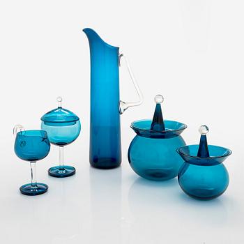 Nanny Still, a 5-piece 'Harlequin' glassware for Riihimäen Lasi Oy.