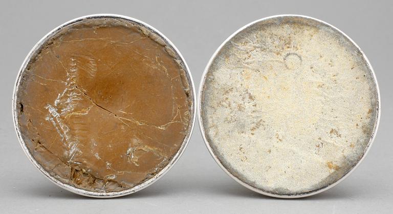 LJUSSTAKAR, ett par, silver, Löfman, Uppsala, 1971 och 1972.