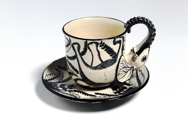 Espresso kopp, "Elephant Espresso Cup", med dekor av elefant.
