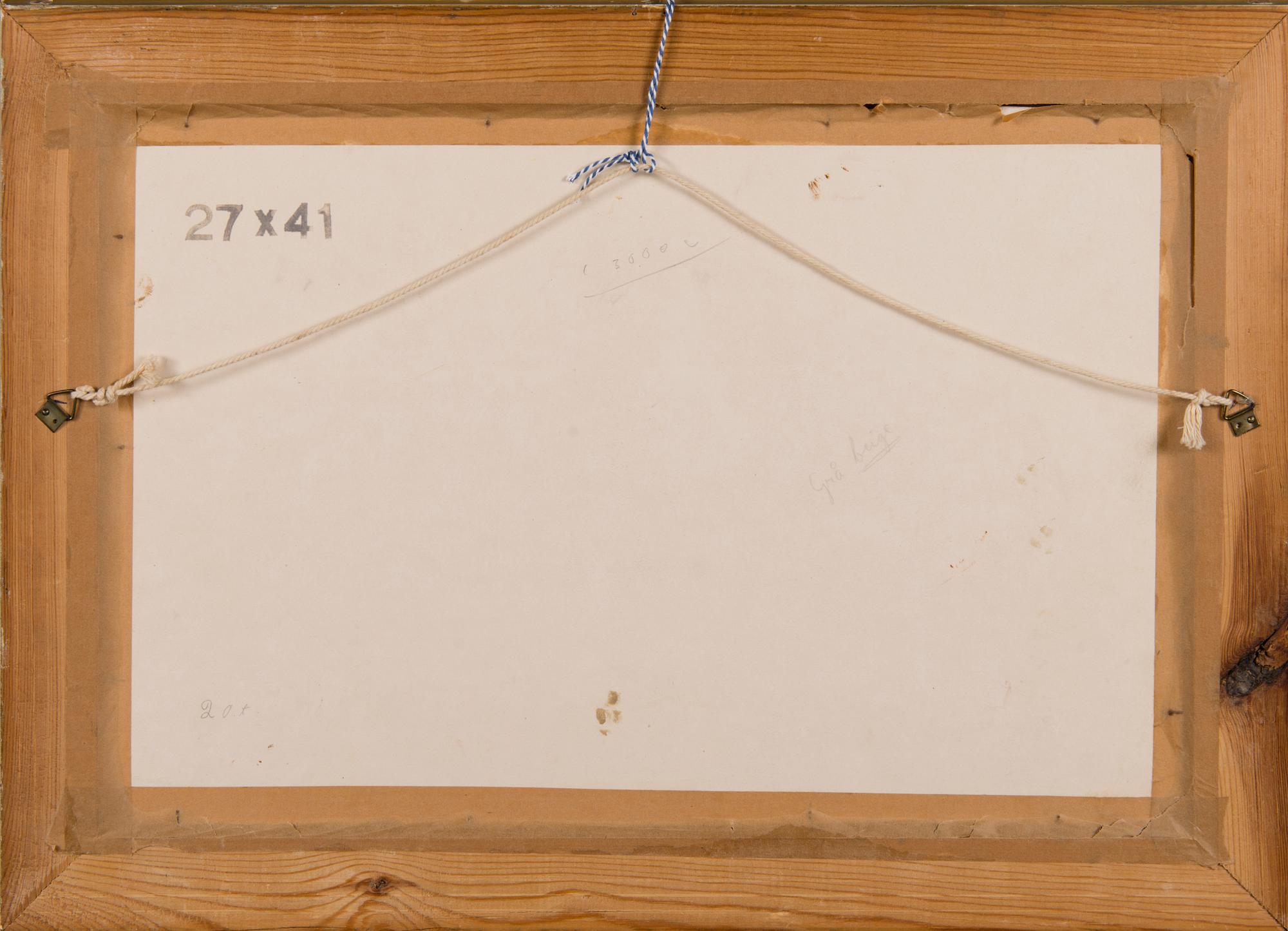 OSKARI PAATELA, öljy levylle, signeerattu ja päivätty 1936.