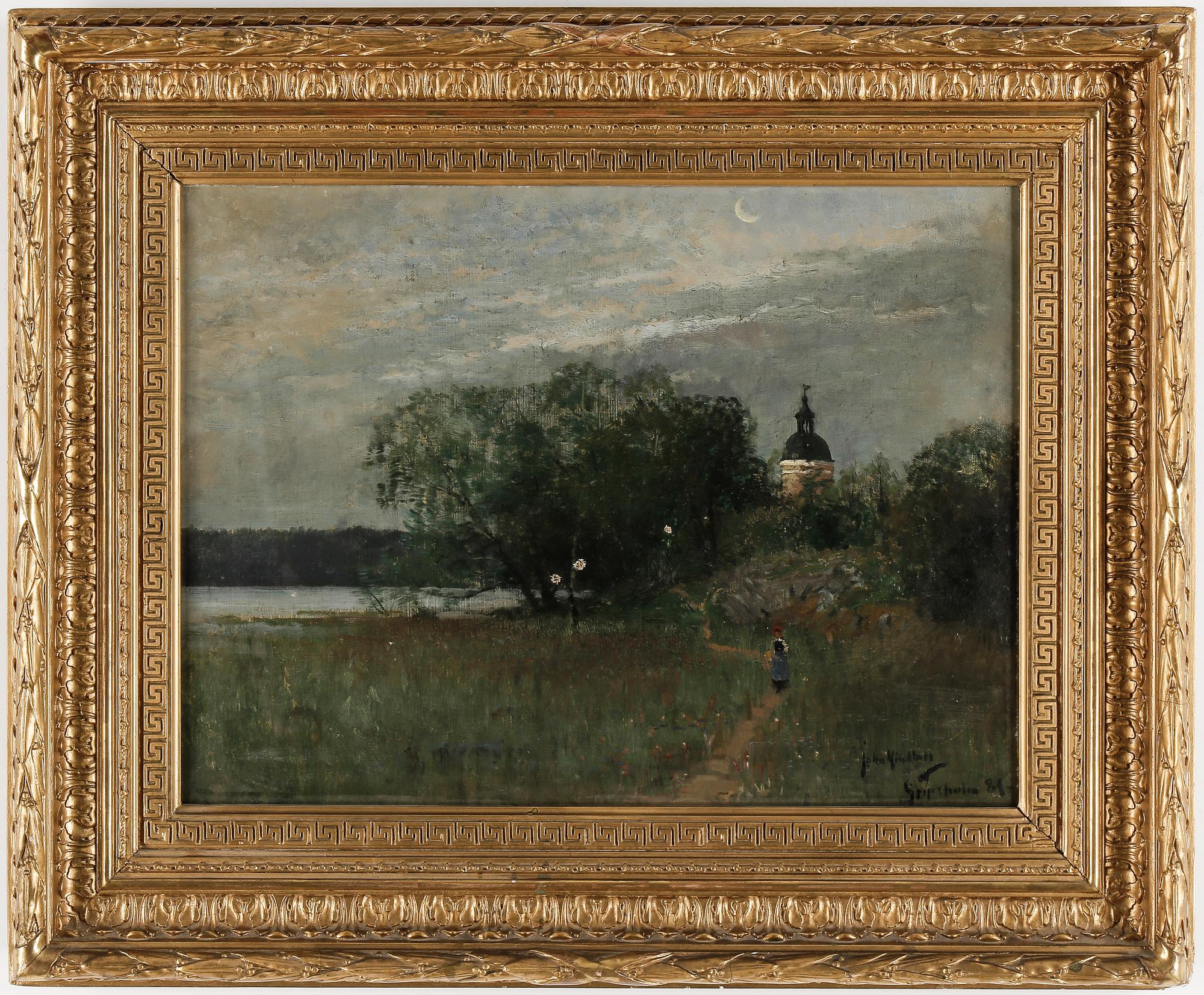 JOHAN KINDBORG, olja på duk, signerad och daterad 81.