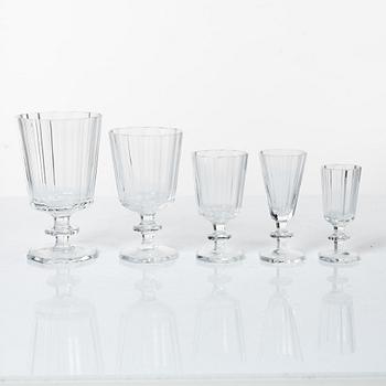 Elis Bergh, glasservis, "Karlberg", Kosta Boda, 1900-tal,  77 delar.