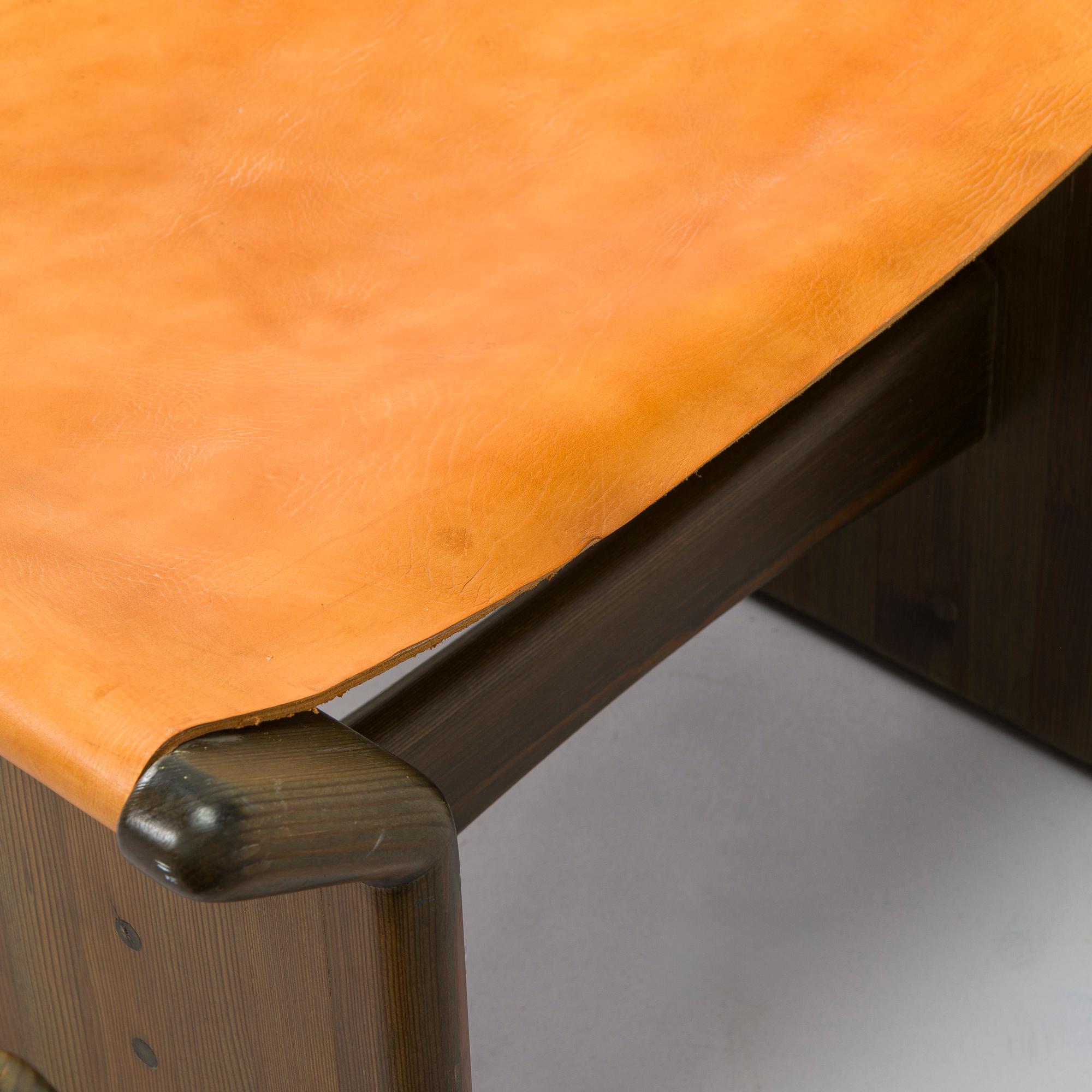 Tapio Wirkkala, a pair of stools made to order  for the Finnish Glass Museum manufactured by  Reino Huotari 1981.