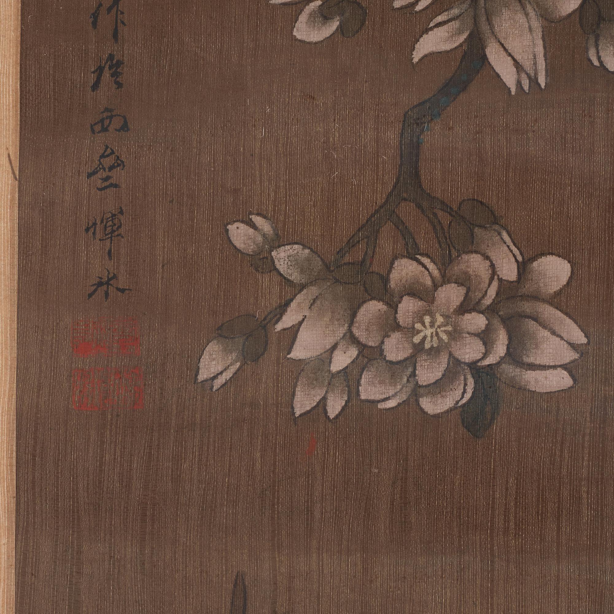 Målning, färg och tusch på siden lagt på papper. Qing dynasty, 1800-tal, efter Yun Bing.