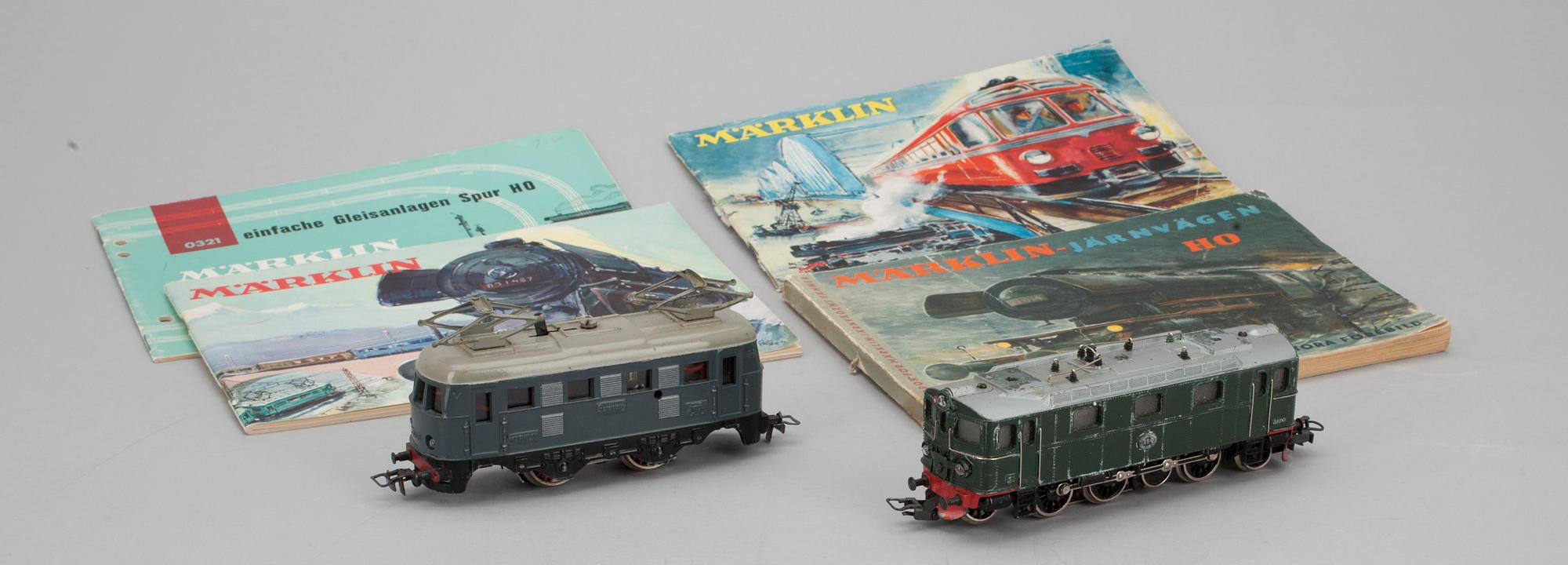 LOK, 2 st, Märklin samt BROSCHYRER 4 st.
