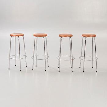 Bar stools, 4 pcs, 1960s-70s.