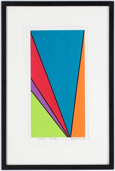 Olle Baertling · OLLE BAERTLING, färgserigrafi. Signerad och daterad 1959-68. Numrerad 254/300.