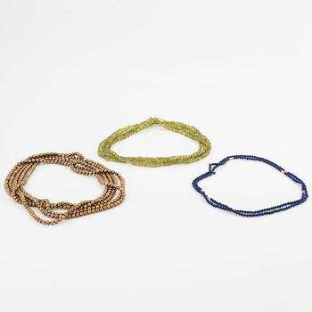 Three necklaces for Ole Lynggaard clasps.