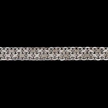 HALSSMYCKE, 14K vitguld. Vikt ca 55,0 g.