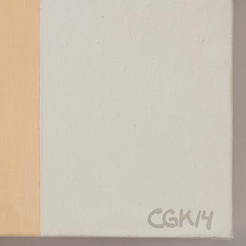 C Göran Karlsson, acrylic on canvas, signed and dated -14.