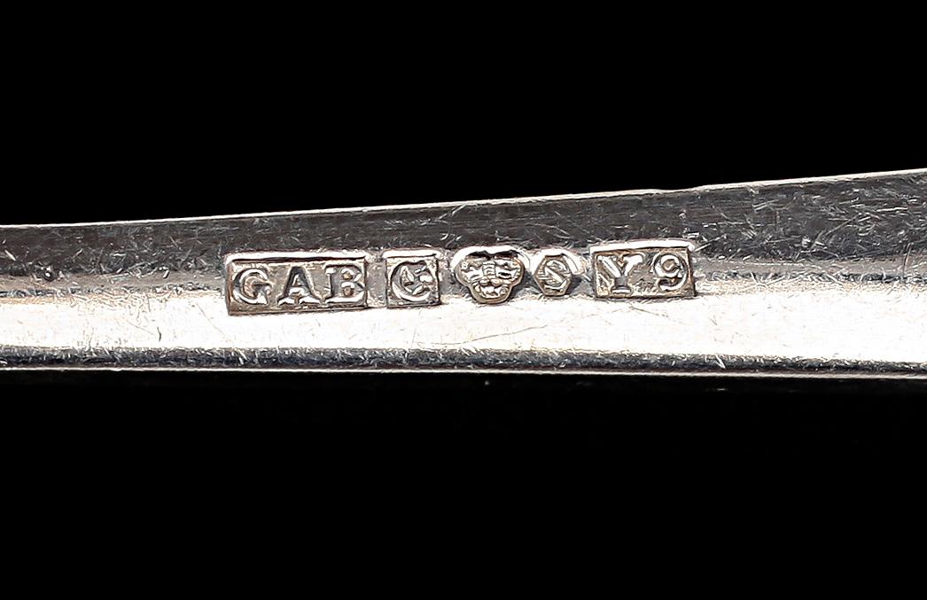 BESTICKSERVIS, 48 delar, "Chippendale", silver, GAB, Stockholm 1978. Totalvikt ca 1565 g.