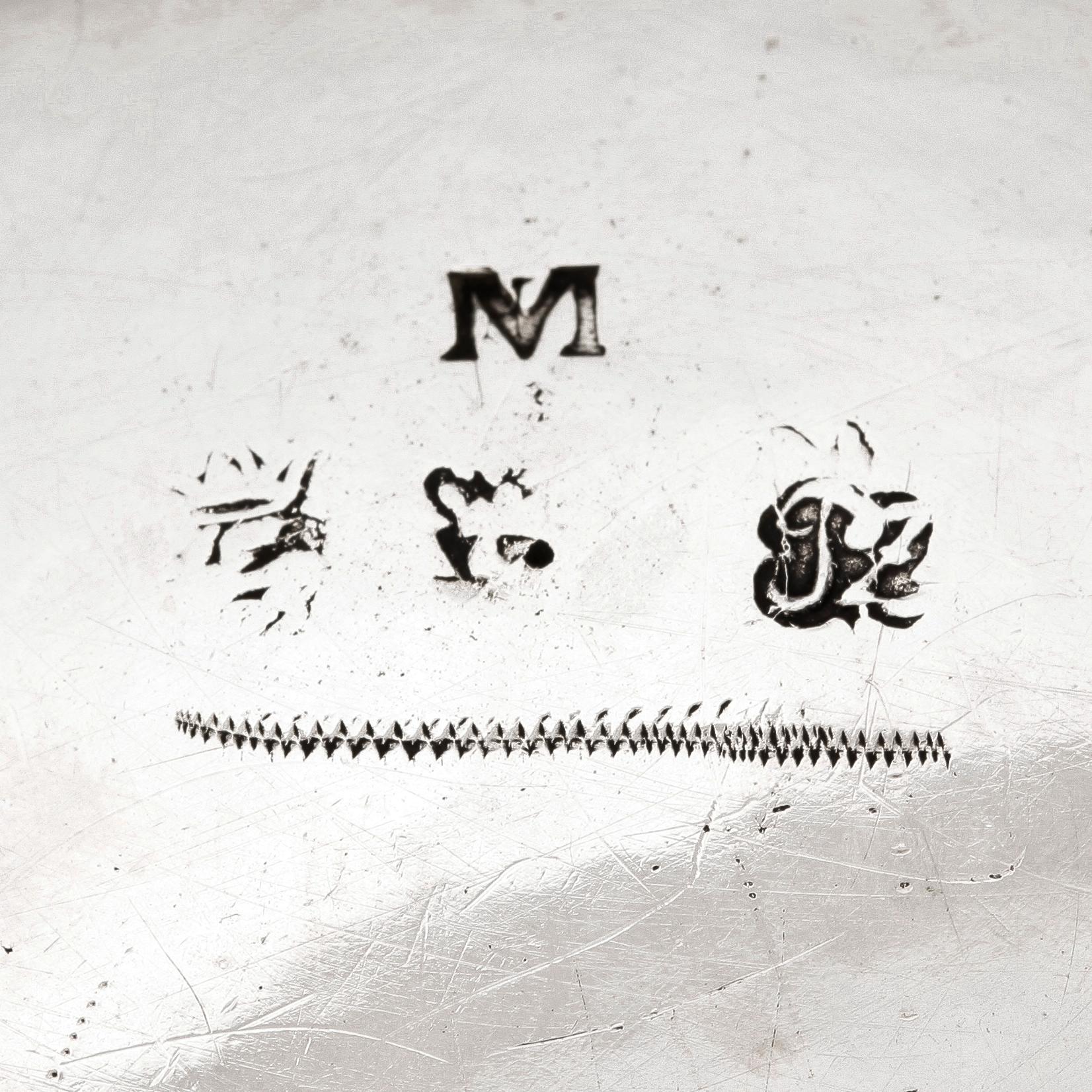 BÄGARE, silver, troligen Petter Zettersteen, Norrköping, 1700-tal. Vikt ca 286 gram.