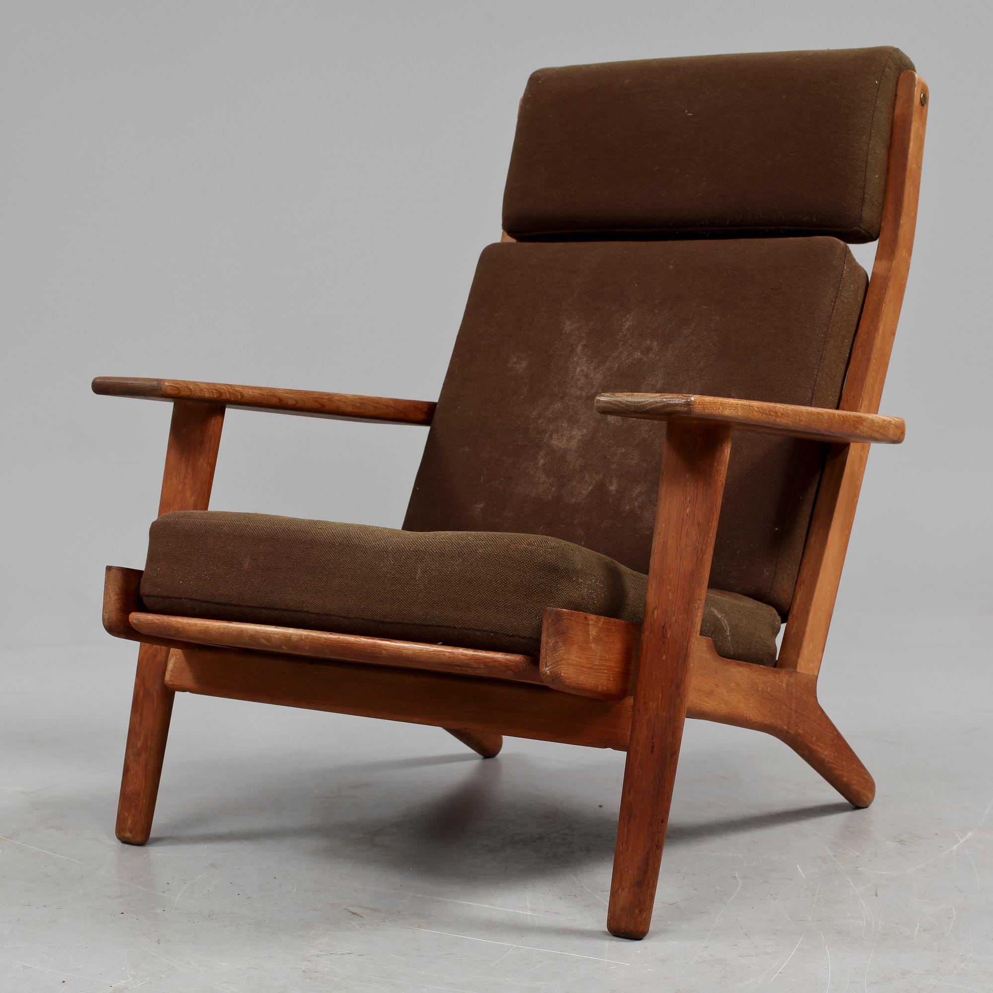 FÅTÖLJ med FOTPALL, "GE 290", Hans J Wegner, Getama, Danmark, 1900-talets andra hälft.