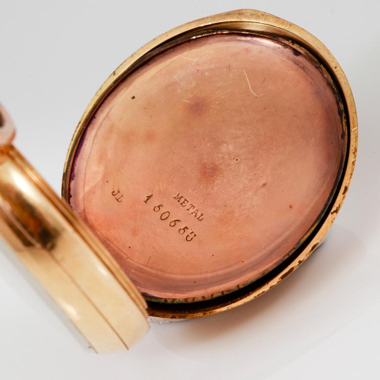 FICKUR, 18k guld, tidigt 1900-tal.