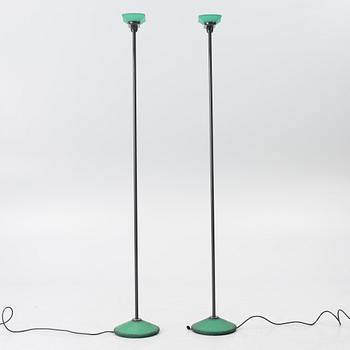 Perry King, Santiago Miranda & Gianluigi Arnald, a pair of floor lamps,, "Jill", Arteluce, Italy.