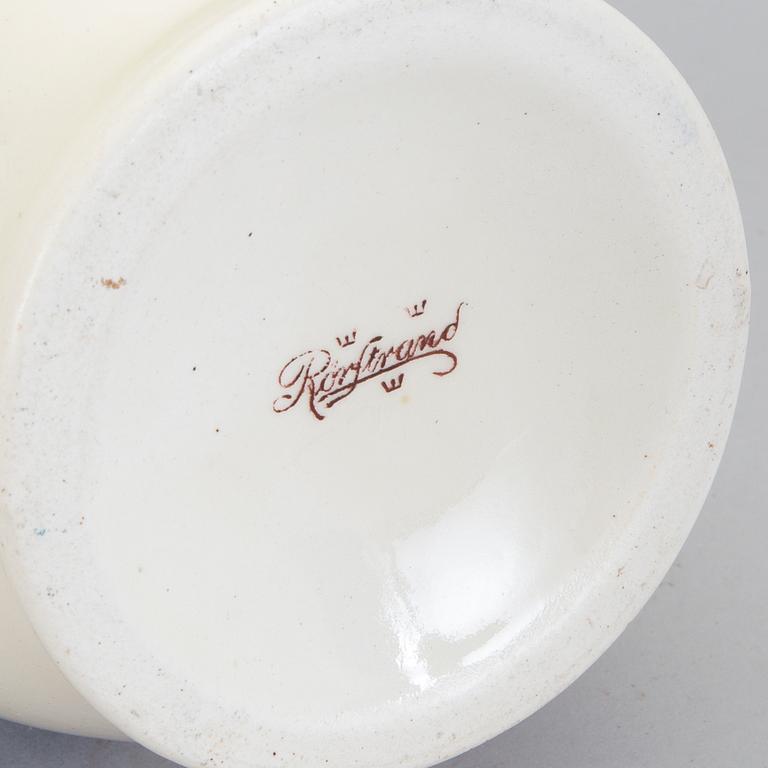 VAS, flintgods, jugend, Rörstrand, omkring 1900.