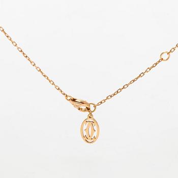 Cartier, necklace, D' amour 18K gold and pink sapphire.