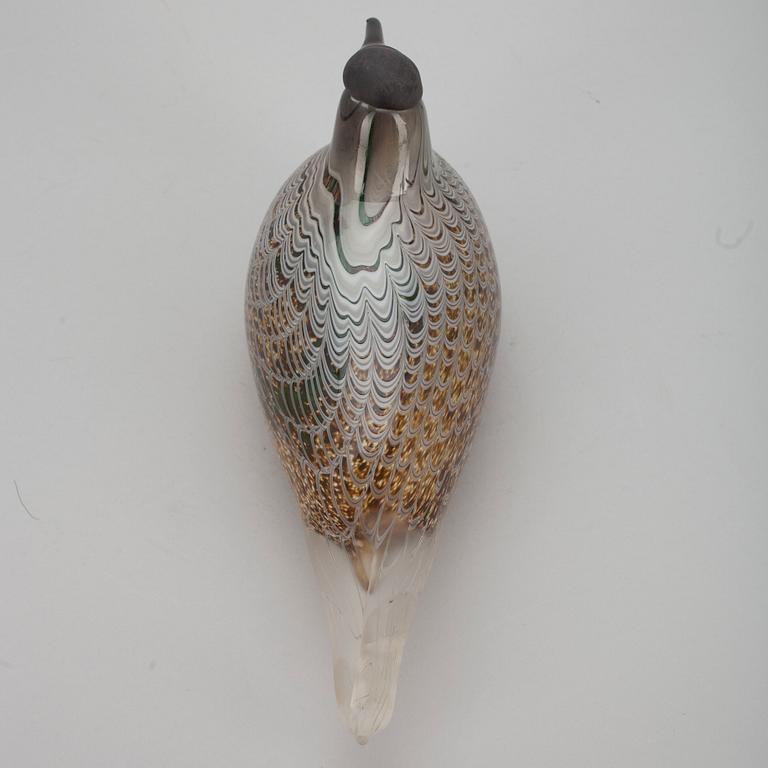 FÅGEL, glas, signerad Oiva Toikka Nuutajärvi, numrerad 897/3000.