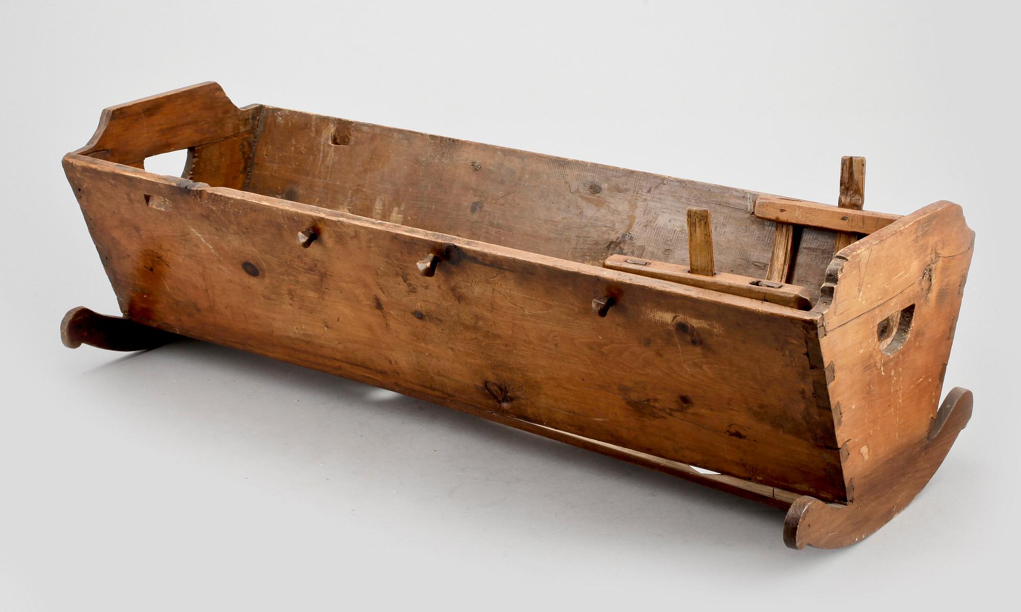 VAGGA, trä, allmoge, Europa, 1800-talets början.