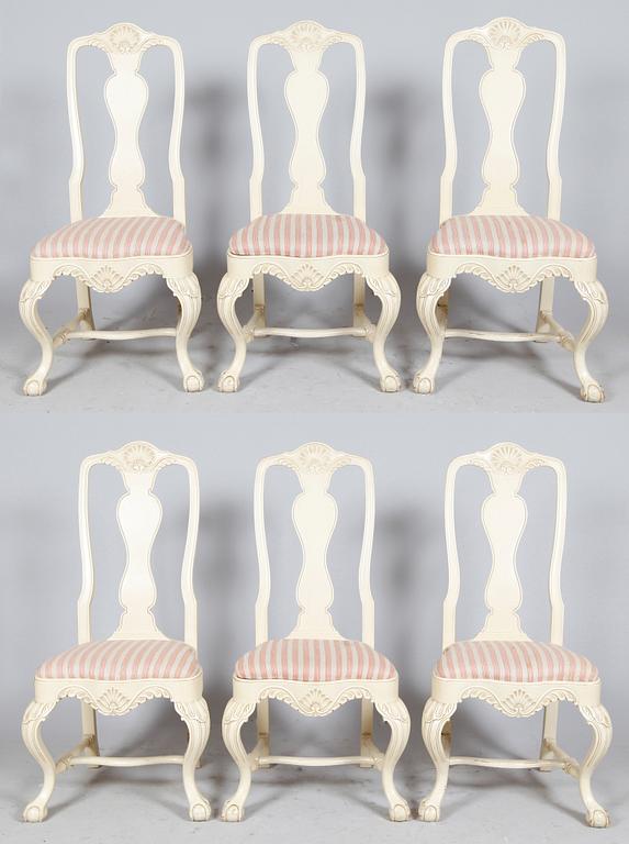 MATSALSMÖBEL, 10 del, barockstil, 1900-tal.
