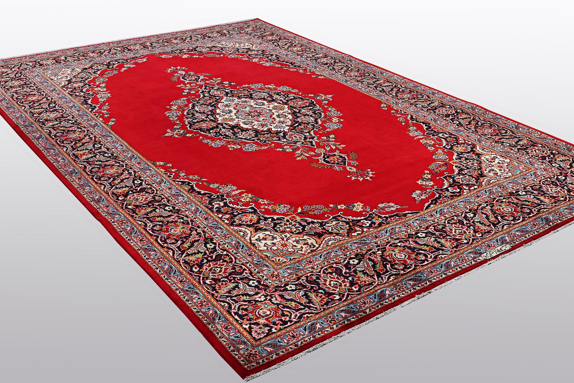 A carpet, Keshan, ca 353 x 240 cm.